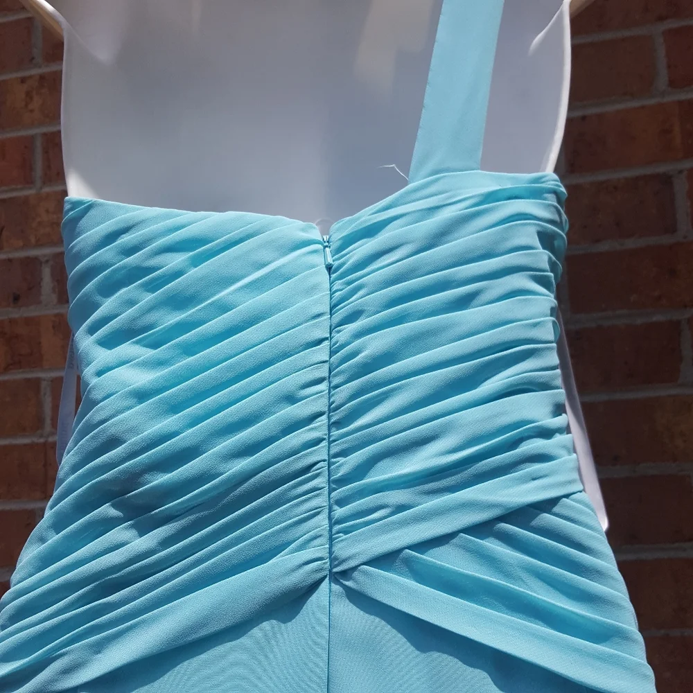 Floral Detailed One Shoulder Chiffon Dress DAVID'S  Spa - Picture 12 of 16